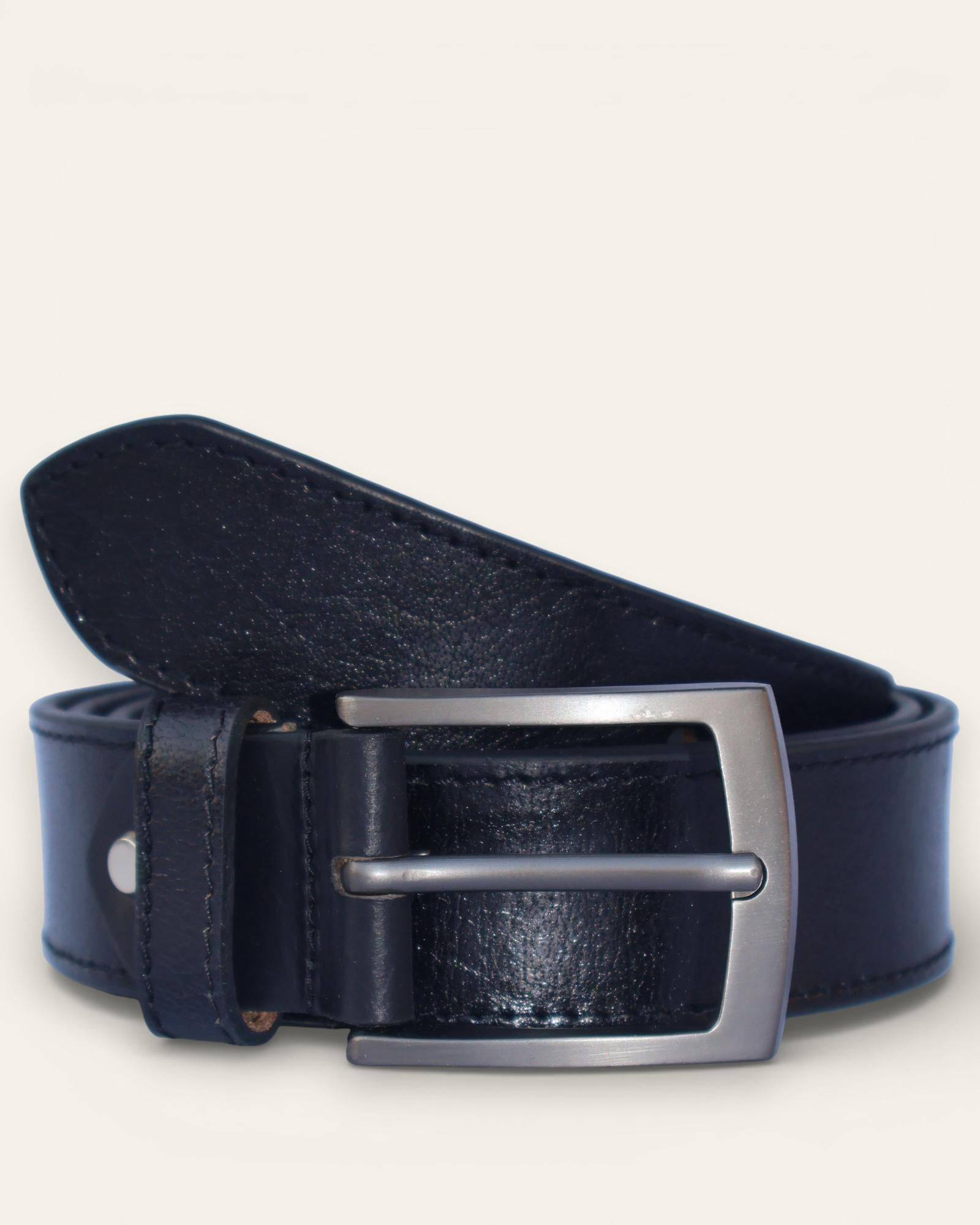 The Chittorgarh Belt - Stitched Black