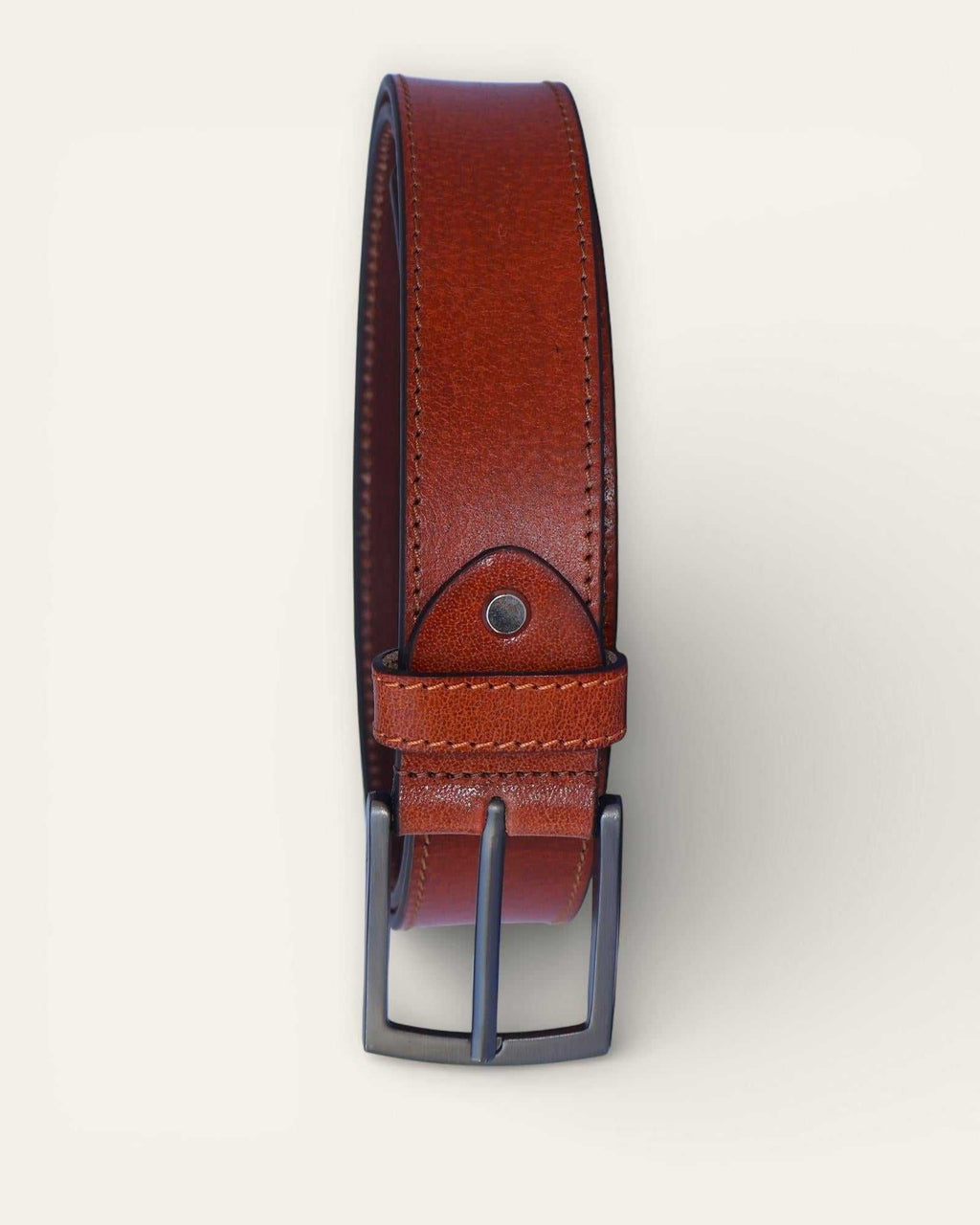 The Chittorgarh Belt - Stitched Brown