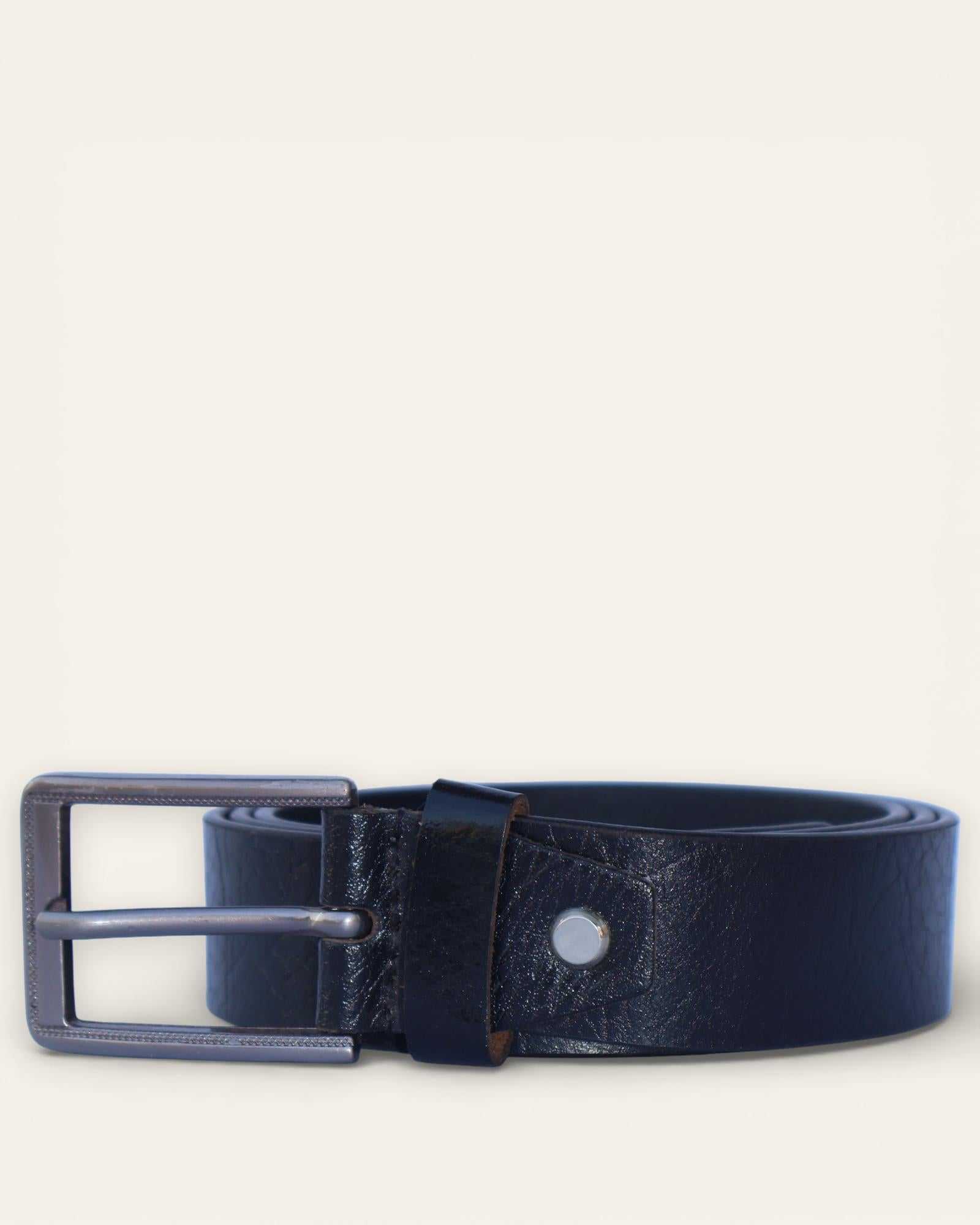 The Chittorgarh Belt - Pebbled Black