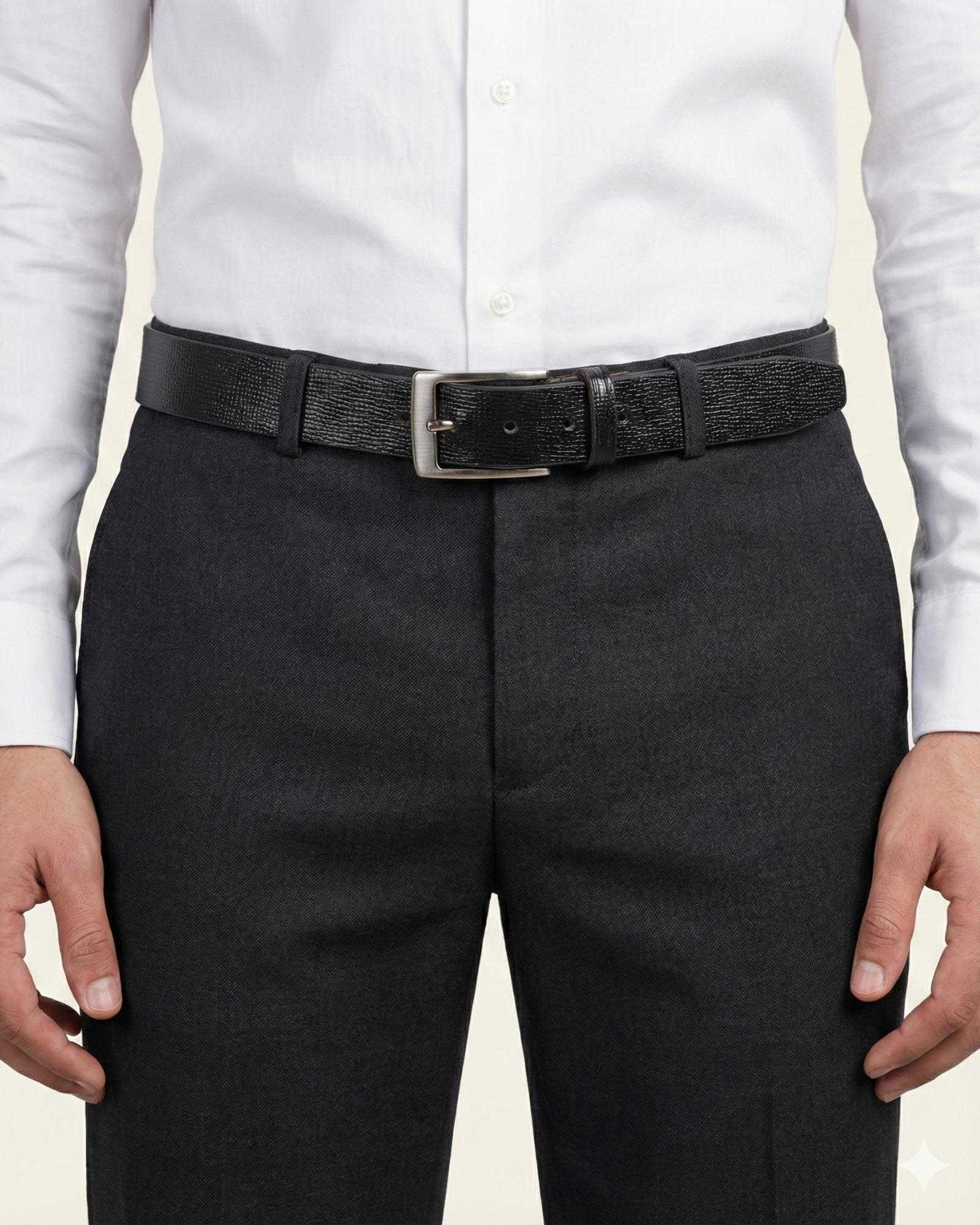 The Chittorgarh Belt - Woven Black