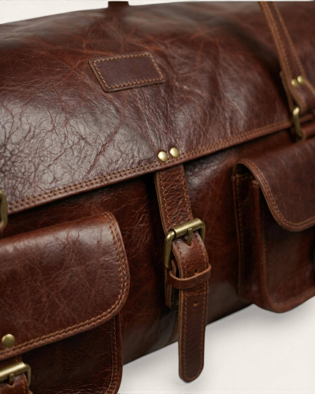 The Bikaner Cricket Holdall — Certified Real Leather cricket kit bag