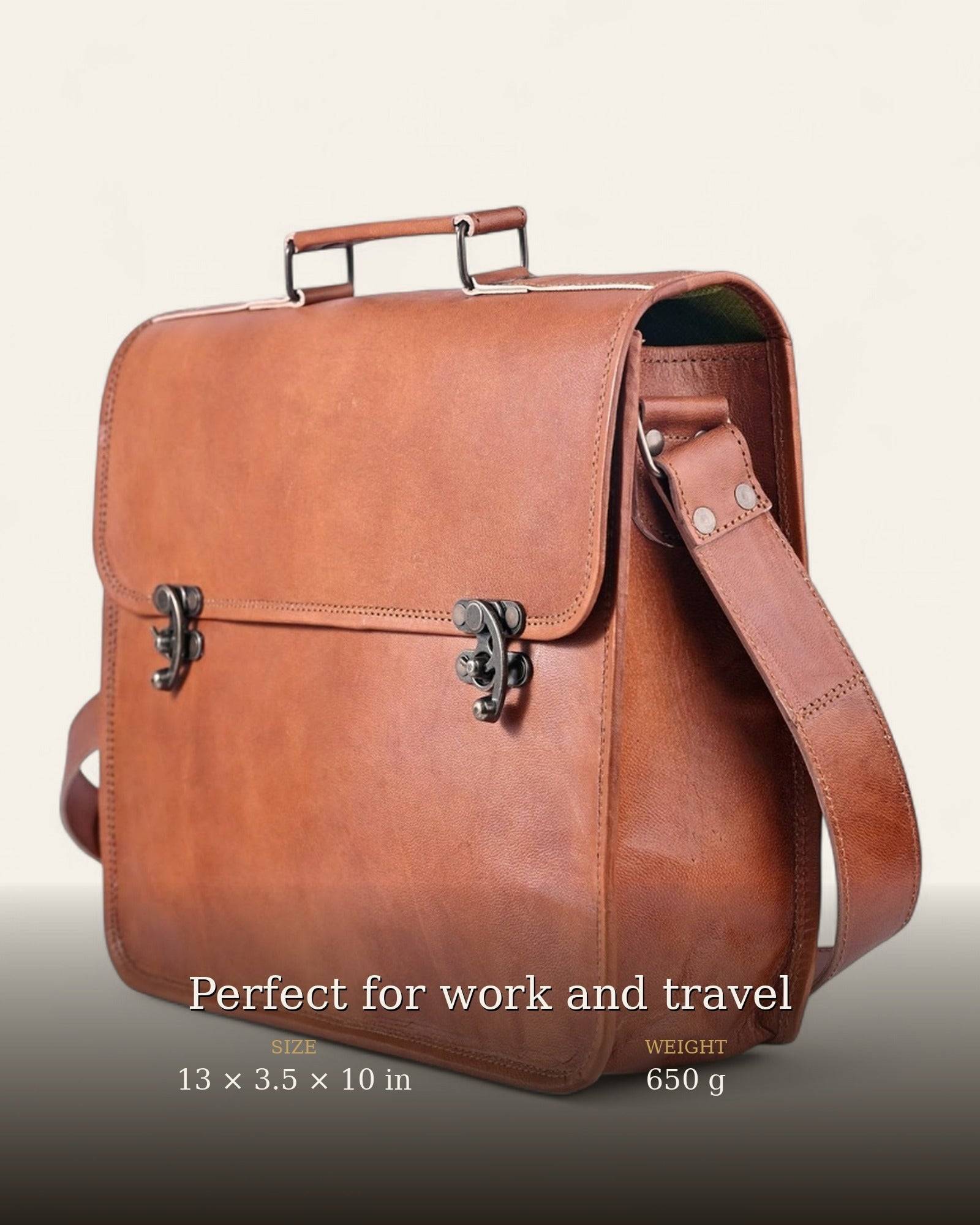 The Jodhpur Messenger at a three-quarter angle with size details
