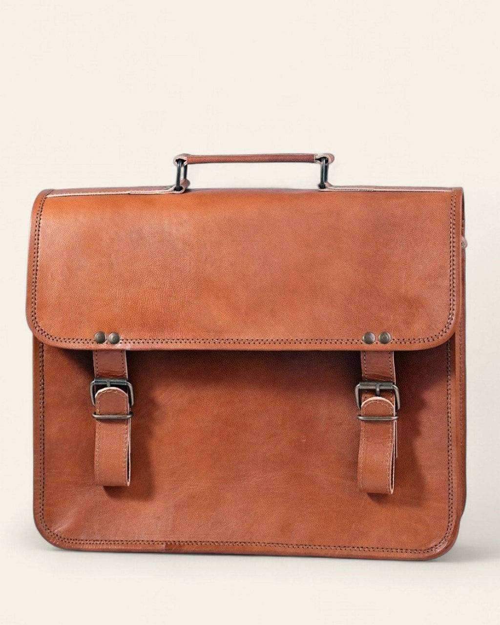 Back view of The Ajmer Laptop Bag with its top carry handle
