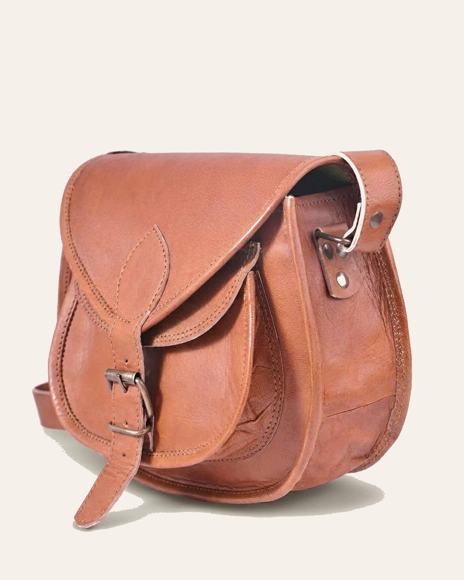 The Marwari Sling in Tan — three-quarter view