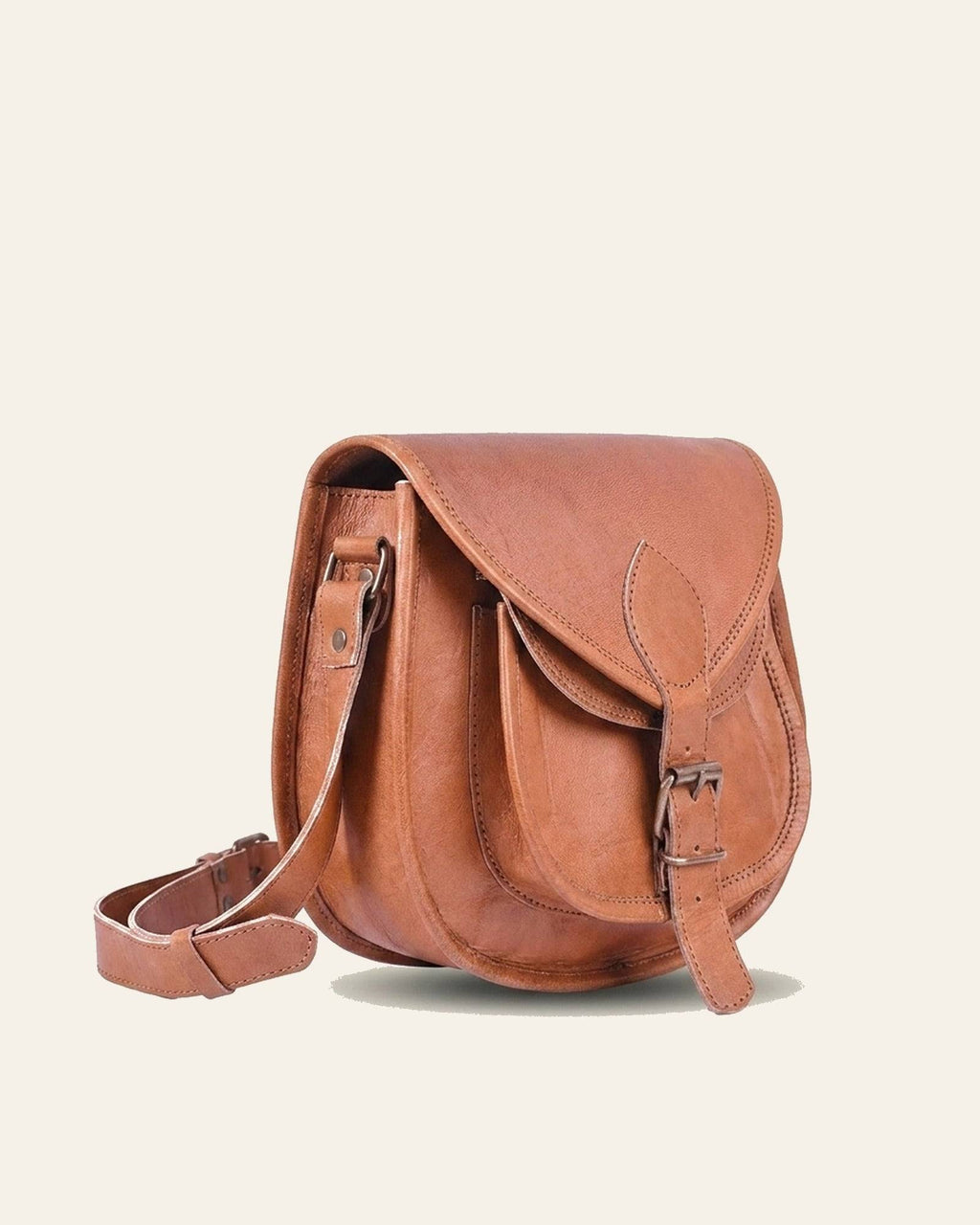 The Marwari Sling in Tan — side profile