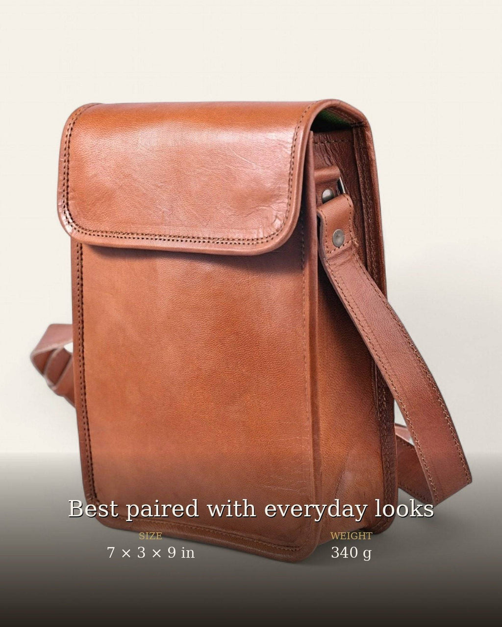 The Phalodi Sling at a three-quarter angle with size details
